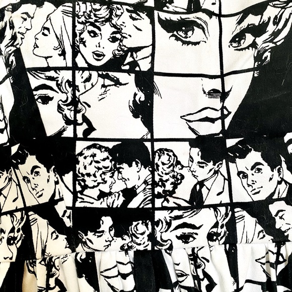 twik Pop Art Fit & Flare Dress - size XS - Picture 2 of 9